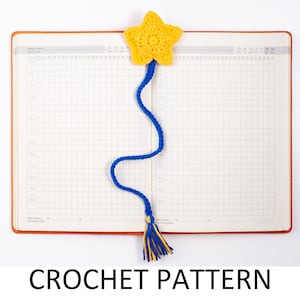 Star Bookmark Crochet Pattern. Star Pattern. Space Bookmark Pattern. Amigurumi Bookmark Pattern