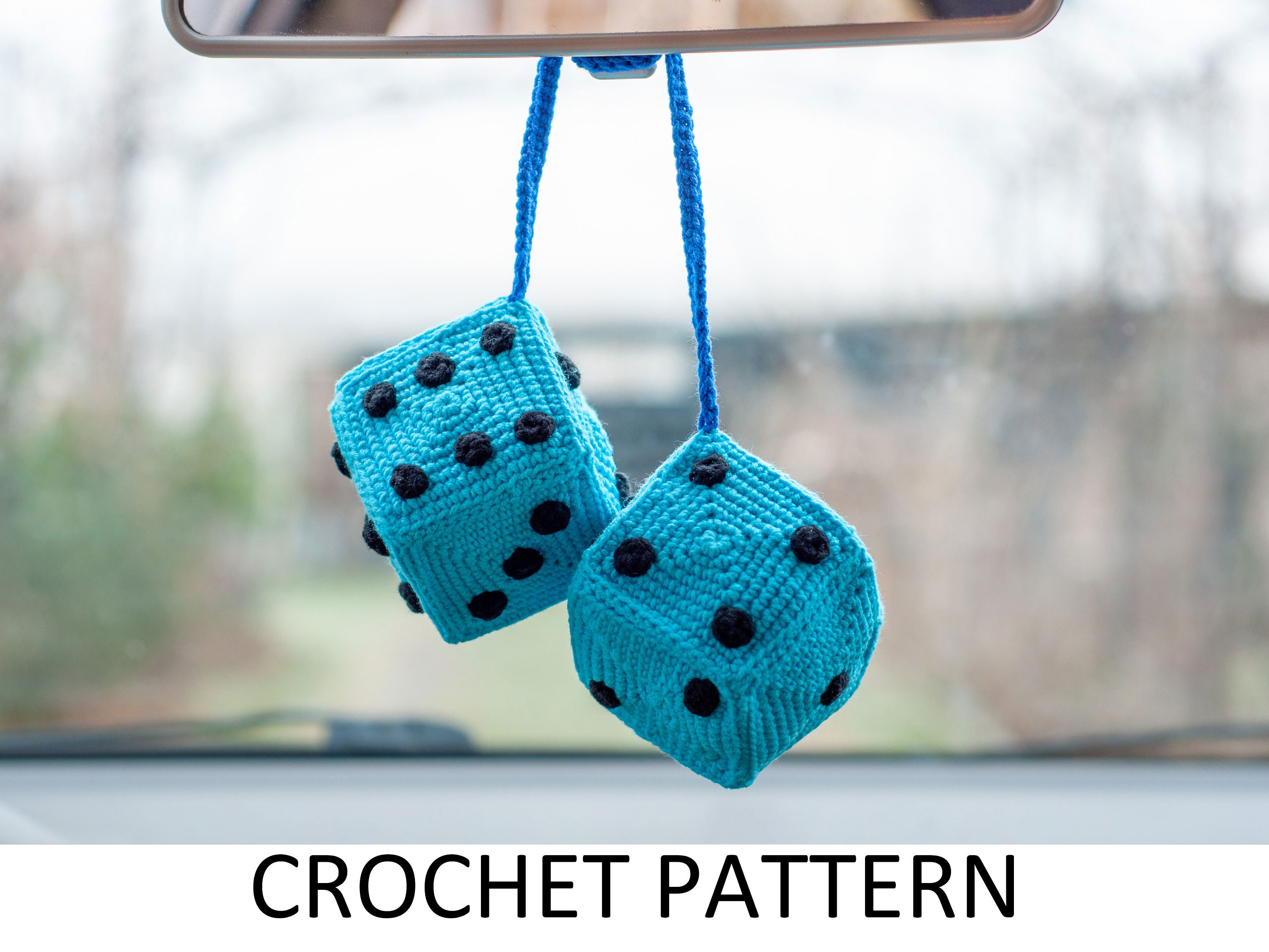 Dropship Creative Plush Dice Hanging Ornament For Car Rearview