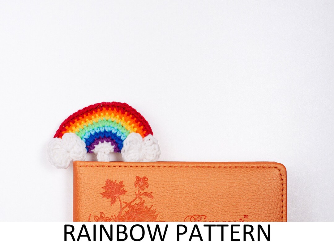 Rainbow Bookmark Crochet Pattern. Rainbow Pattern. Space Bookmark