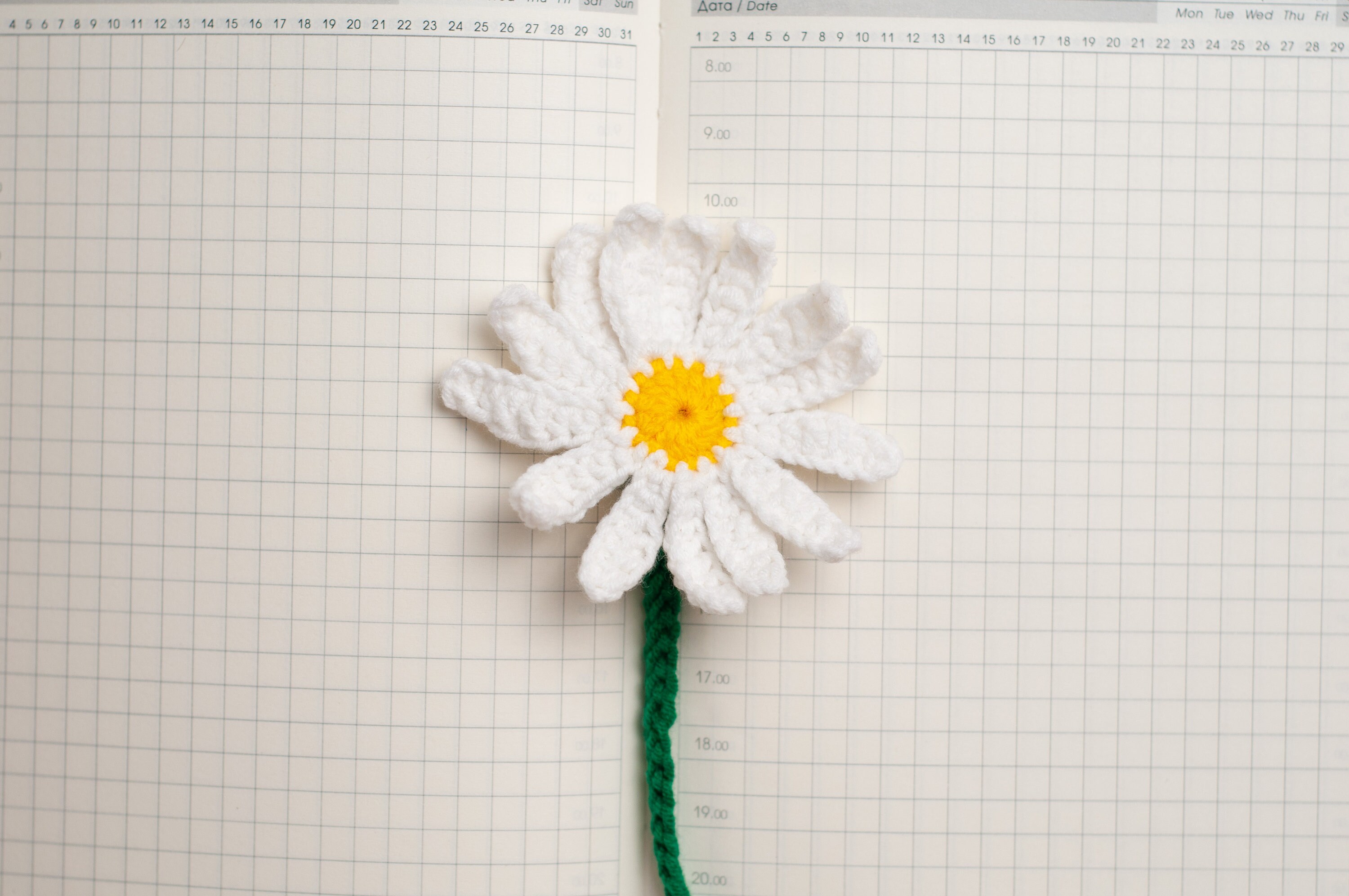 Daisy Flower Bookmark Crochet Pattern PDF. Easy Beginner Etsy