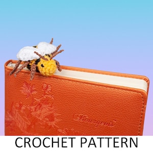Bee Bookmark Crochet Pattern. Honey Bee Pattern, Bumblebee Pattern. Insect Bookmark Pattern. Amigurumi Bookmark Pattern
