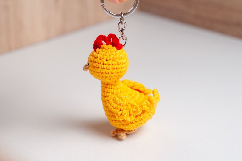 Chicken Keychain Crochet Pattern. Chicken Pattern. Bird Amigurumi ...