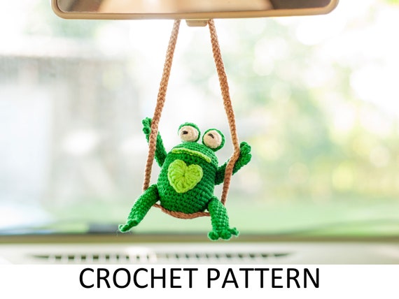 Pendentif Grenouille Balançoire Pour Rétroviseur De Voiture - Décoration Mignonne, Cadeau Amusant