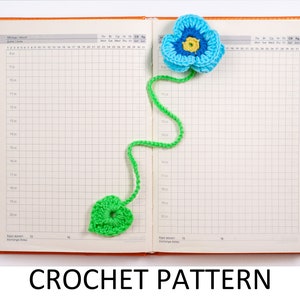 Pansy Bookmark Crochet Pattern. Crochet Flower Bookmark. Crochet Flower Pattern. Crochet Pansy Flower Pattern