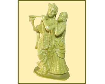 Perfect Traditional Gift for Diwali Gaura Stone Laxmi Ji Idol Handcrafted Soapstone Laxmi Idol