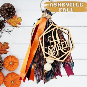 Asheville Fall Bag Tassel | Bag Tassel | Bogg Bag | Fall Colored Bag Tassel | Fall vibe Bag Tassel | Bag Tassel Monogram