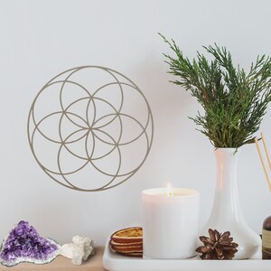 Seed of life/ Sacred Geometry/ Crystal Grid/ Metaphysical/ Home Decor/ Altar Decor