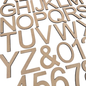 Small Arial Font | Wooden Letters | Laser Cut Letters | Modern Font | Cool Letters | Kids School Project Letters | Art & Crafts Letters