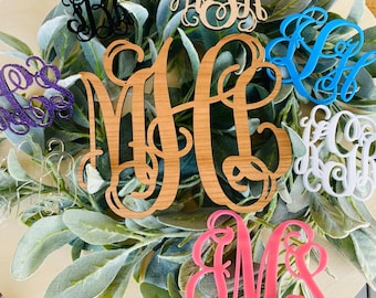 3 Letter Monograms | Wooden Monograms | Initial Letters | Acrylic Monogram Letters | Car Charms | Bogg Bag Charms | Gifts for Her | Birthday