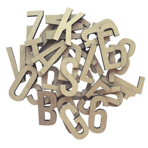 Small Krafty Letter | Wooden Basic MDF Letters | Unfinished Letters ...
