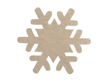 SMALL Snowflake | Wood Craft Shapes | Christmas Wood Cutouts | Holiday Decor | Christmas Wall Art