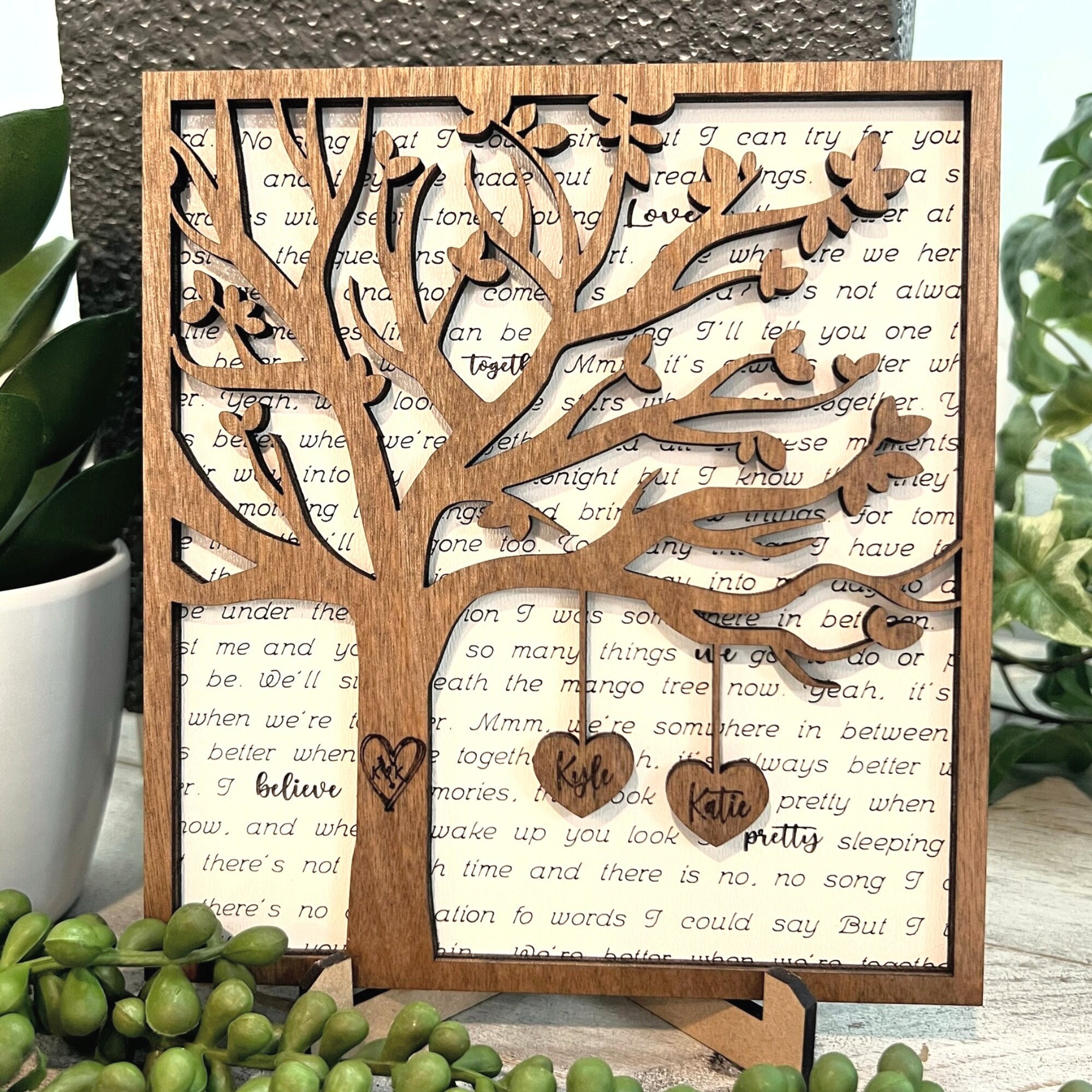 Personalised Mirror Heart Plaque: Sentimental Gift For Cousin