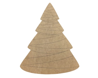 SMALL Craft Christmas Tree | Wood Craft Shapes | Christmas Wood Cutouts | Holiday Decor | Christmas Wall Art