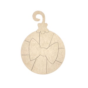 Ornamento PEQUENO do arco | Formas de artesanato em madeira | Recortes de madeira de Natal | Decoração de Natal | Arte de parede de Natal
