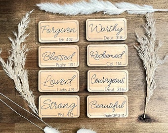 Bible verse magnets/ Christian Magnets/ Refrigerator Magnets/ Gift Ideas