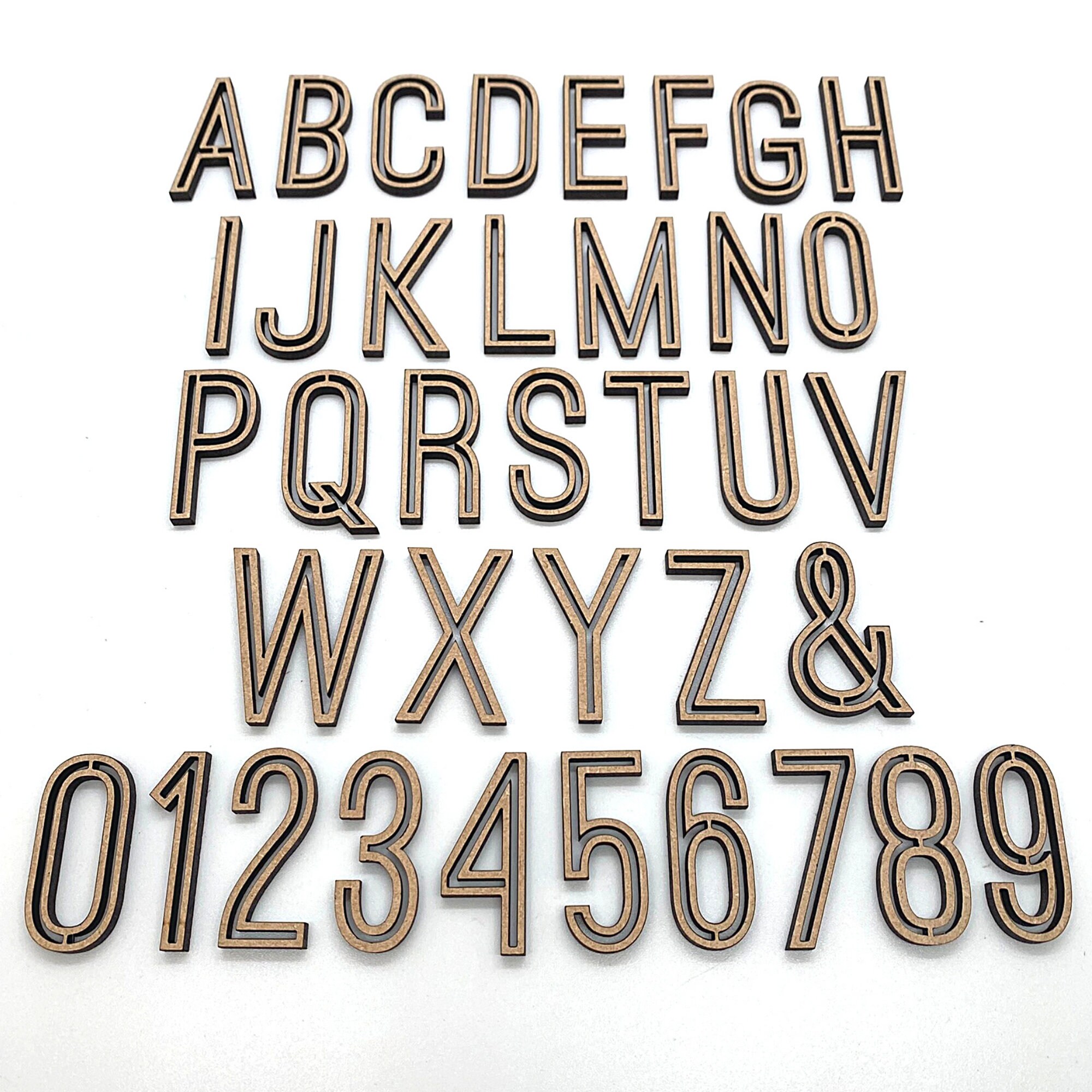 Large Carved Basic Letter | Wooden Letters | Unfinished Letters | Craft ...