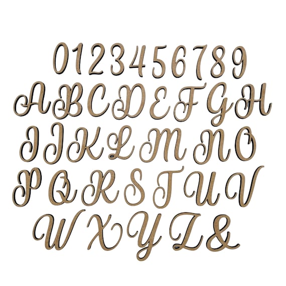 Small Anything Better Font Cursive Cute Letters Laser Cut Letters Cute  Script Letters Script Style Letters Kids School Project - Etsy