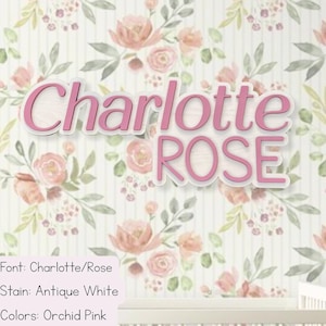 Girls Wood Name Sign | Custom Name Sign | Girls Nursery | Girls Room Decor