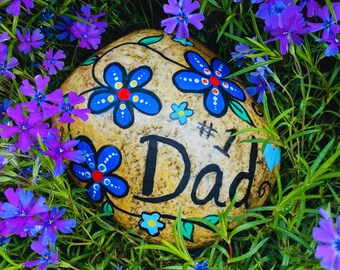 Dad Painted Rock - Etsy
