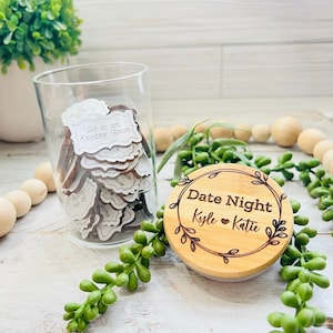 Personalisierte Date Night Glas | Date Night Ideen | Geschenke für Sie | Geschenke für Ihn | Paar Geschenke | Personalisierte Hochzeitsgeschenke