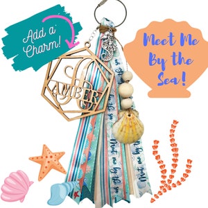 Bag Tassel |Beach Bag Tassel | Bogg Bag Monograms | Personalized Bag Charms | Bogg Bag Decor