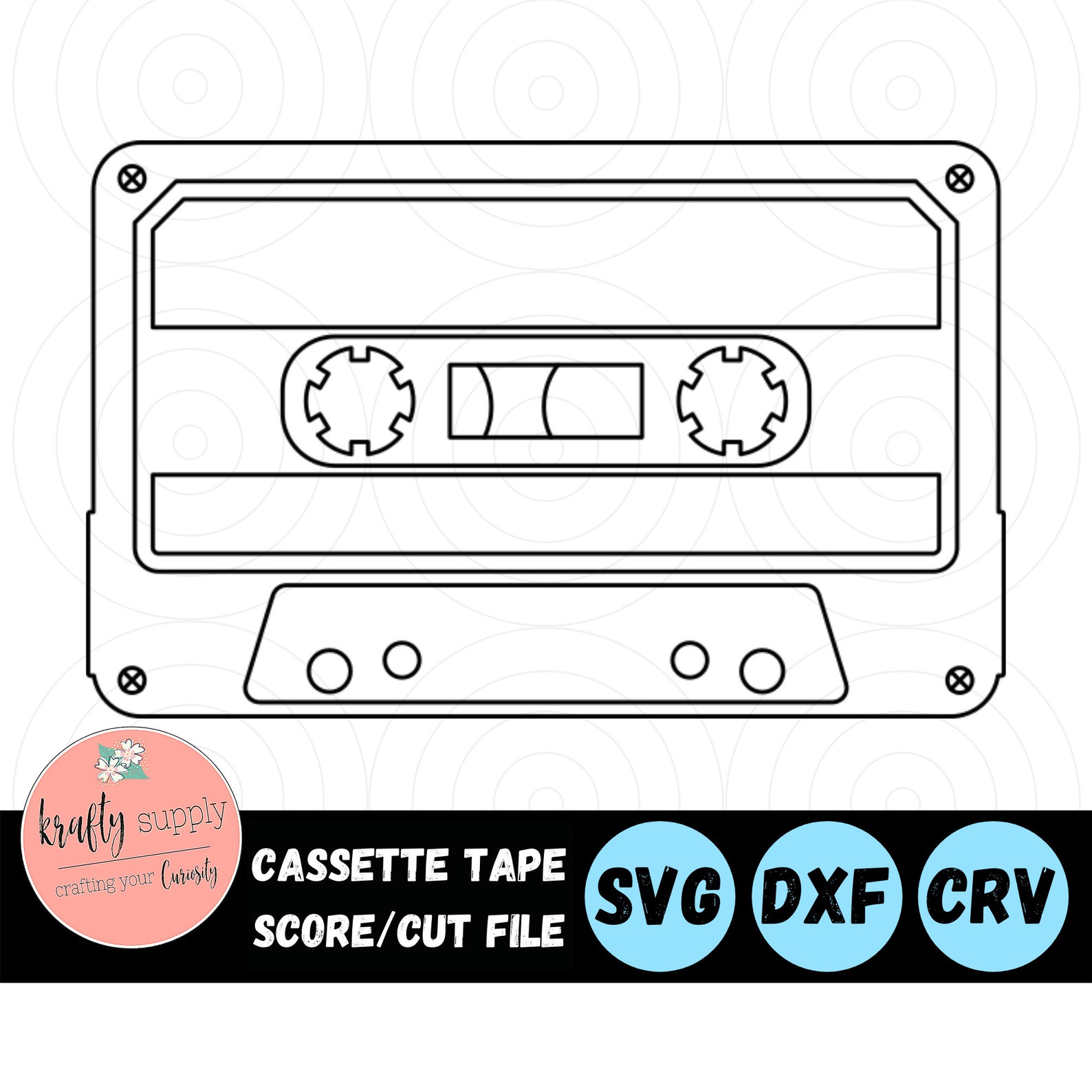 Cassette Tape Personalized Wedding Decor Outline SVG Files - Etsy