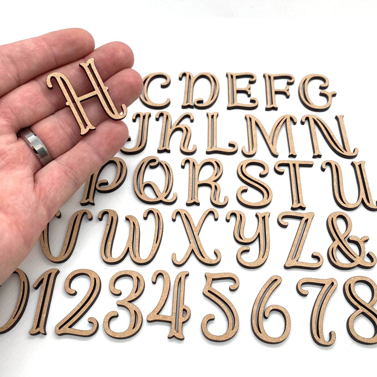Small Carved Fishtail | Mermaid Letters | Whale Tail Letters ...