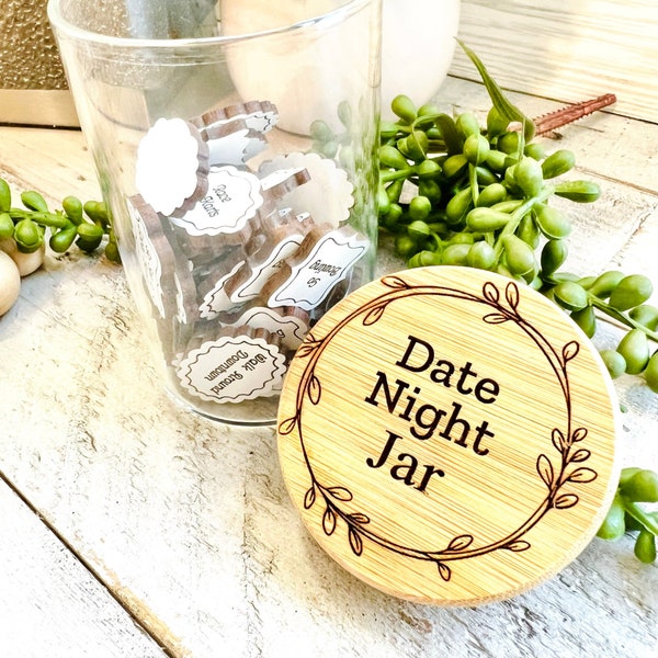 Date Night Jar | Date Night Ideas | Valentine's Gifts | Gifts for Her | Gifts for Him | Couple Gifts | Wedding Gifts