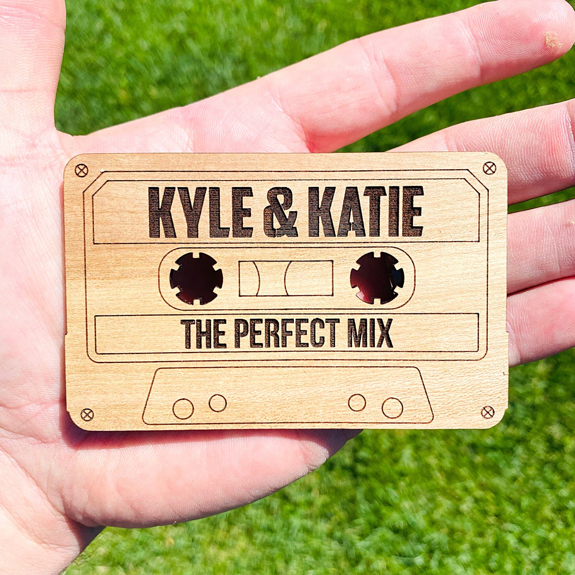 Cassette Tape Personalized Wedding Decor Outline SVG Files Etsy