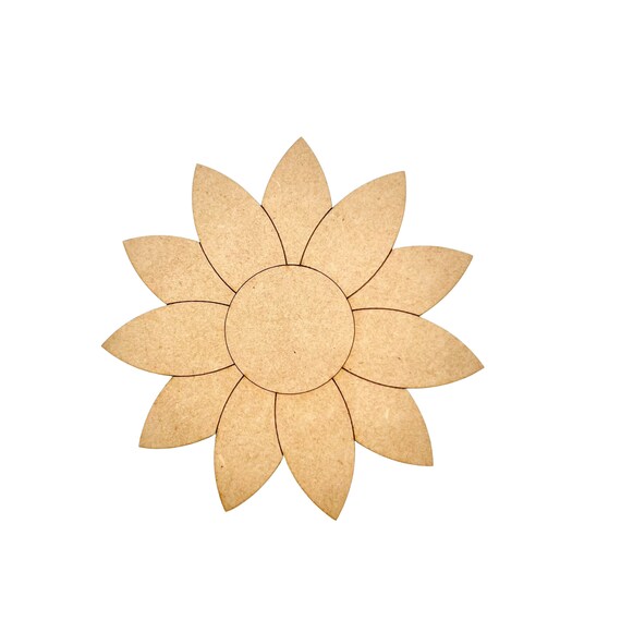 MDF Holz Sonne - Deko Basteln 5-50cm