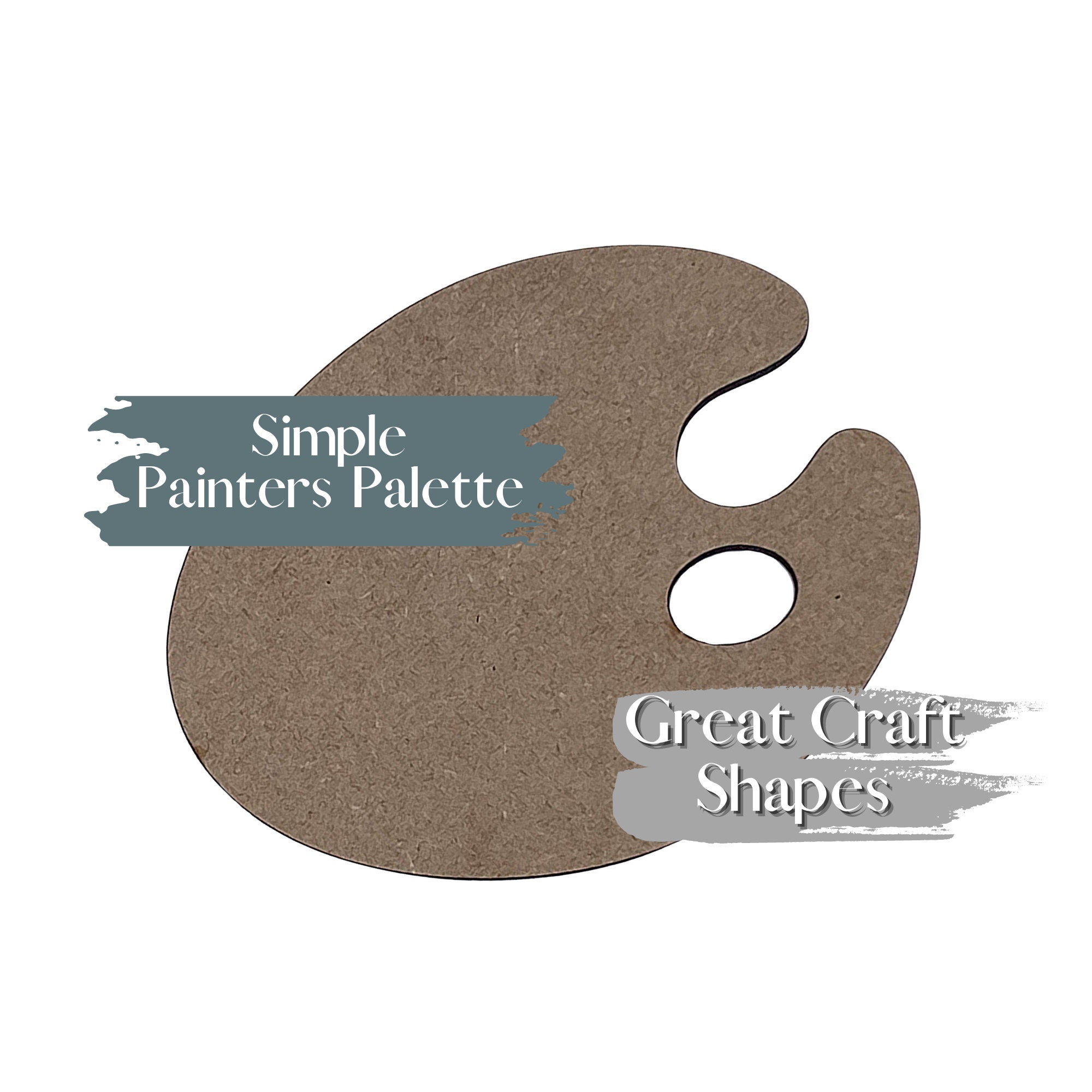 Artist palette shape discount