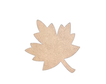 Fall leaf Wood Cutout | Maple Leaf Wood Cutout | Paint by Line