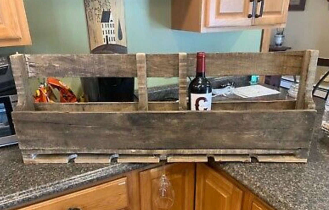 Pallet Wine Rack Etsy