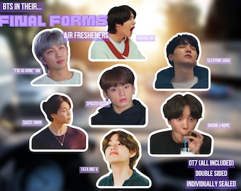 Full set of 7 BTS "Final Form" Meme Air Freshener