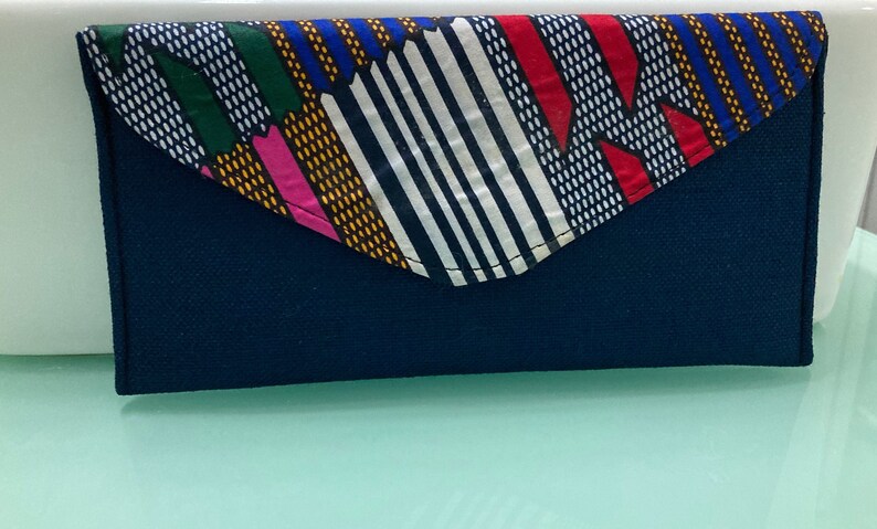Patch Envelope Clutch African Handmade Pursewallet.