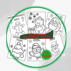 Winter Coloring page Christmas Coloring page Holiday Coloring page Christmas Coloring Activity Teacher Printable Activity Elf Printable