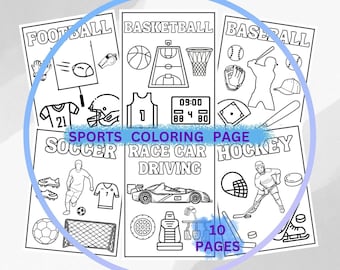 Kolorowanki sportowe: piłka nożna, koszykówka, baseball (do pobrania w formacie PDF)