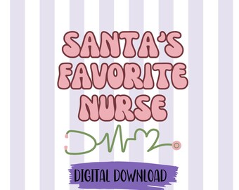 Jultomtens favoritsjuksköterska png Julsjuksköterska png Rosa sjuksköterska Jul png Sjuksköterskeliv png Julsjuksköterska design, stetoskop png