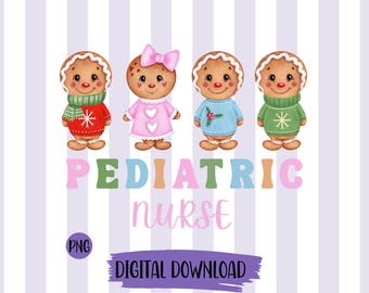 Pediatric Nurse png Peds Nurse png Pediatrics png Gingerbread Cookies png Christmas Pediatrics png Christmas peds png Gingerbread Man png