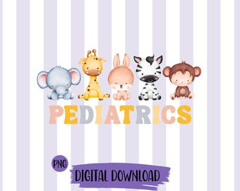 Pediatrics Baby Animals PNG, SVG (Digital Download)