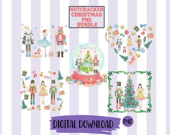 Christmas Nutcracker Bundle png Russian Christmas Ballet Christmas Ballerina Sugar Plum Fairy Mouse King png Christmas Bundle png
