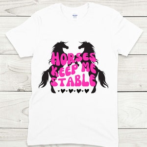Qtencas Horse Gifts For Horse Lovers, Horses Keep Me Stable Travel...