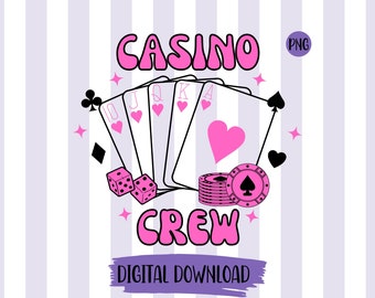 Casino Crew PNG | Vegas Trip, Poker, Gambling Shirt (Digital Download)