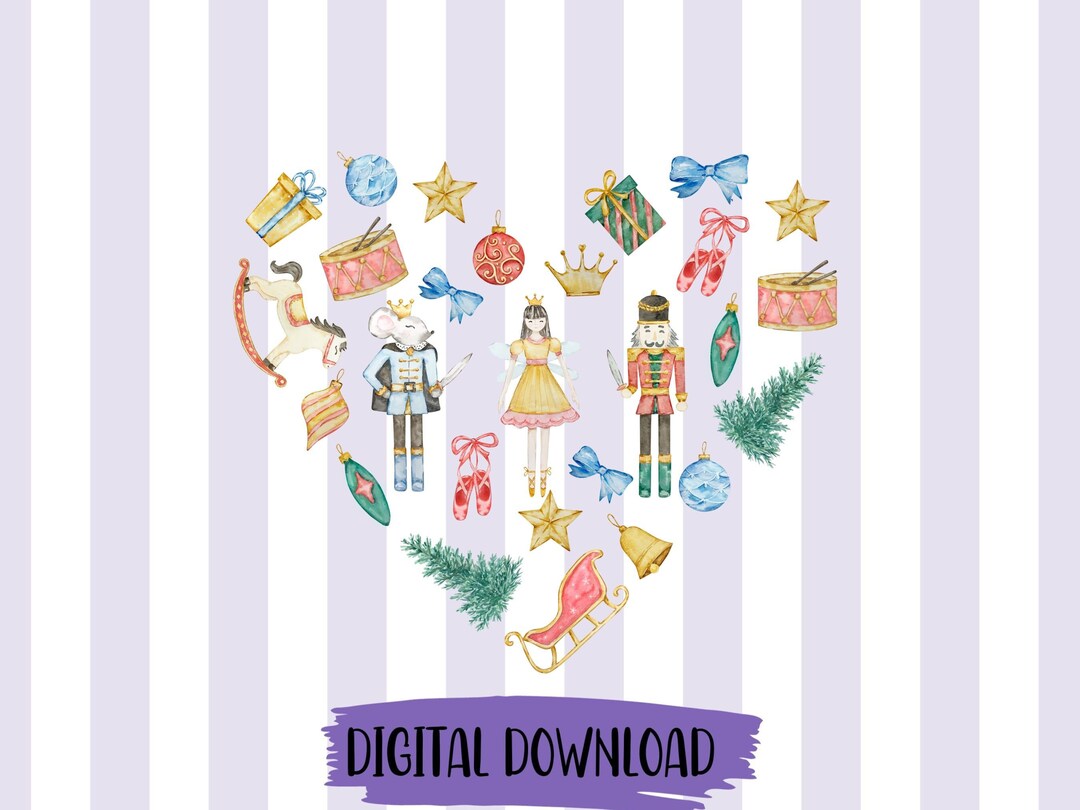 Nutcracker Heart Collage Png Nutcracker Christmas Holiday Clipart