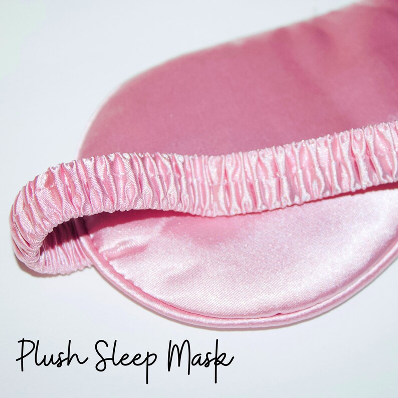 Silky SATIN PILLOWCASE EYE Mask Set Baby Pink Luxury Gift Etsy UK