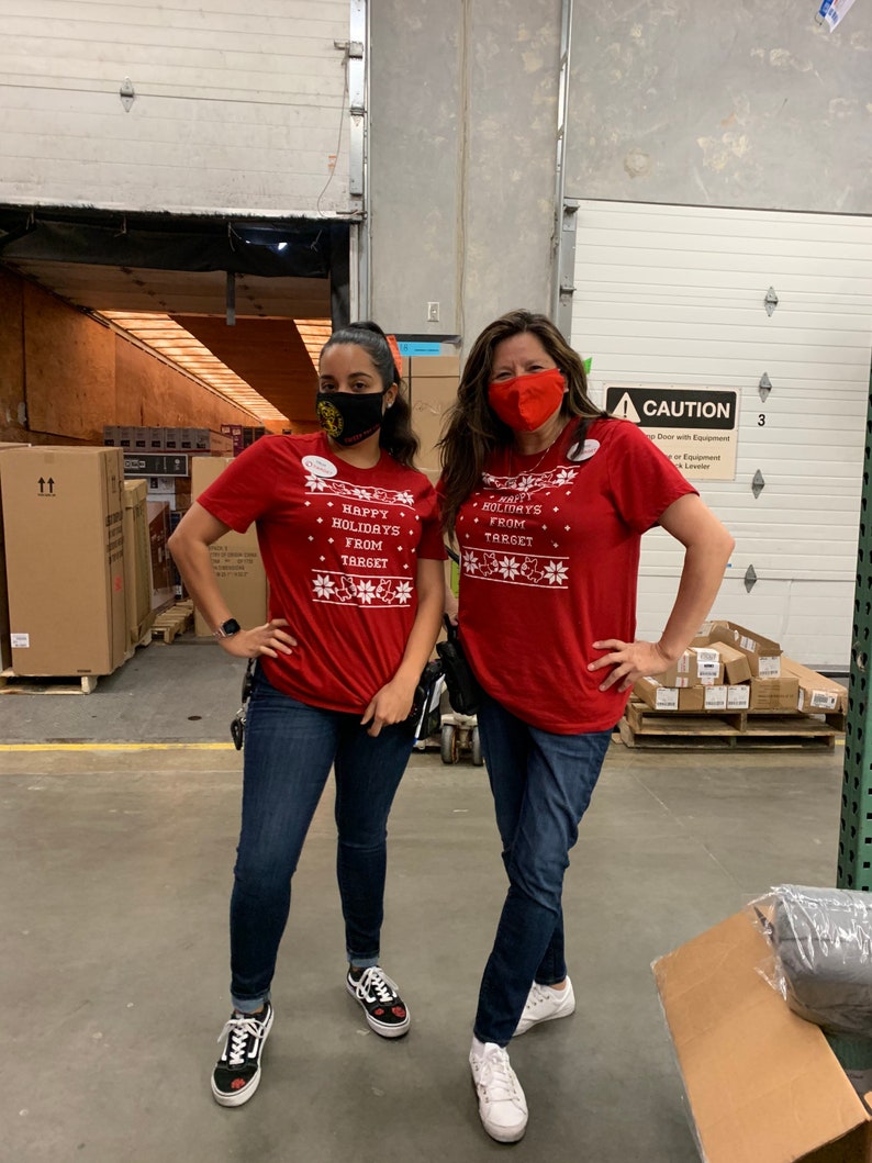 Target Employee Holiday Short Sleeve Shirt Etsy