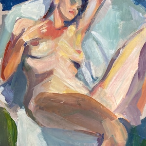 The model in the chair