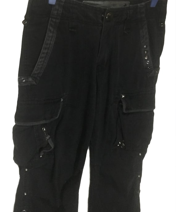 TBJ Jeans co multi pocket drawstring cargo pants
