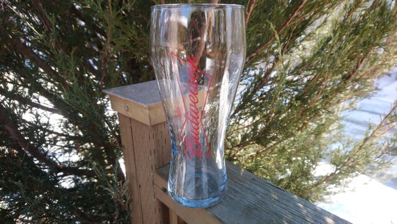 BUDWEISER LAGER BEER CAN SHAPED DRINKING GLASS collectables