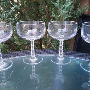 Spode Serenade Crystal Champagne Or Sherbet Glasses, Crafted In Belgium, Set Of Four, Blown Glassware, Barware Glasses, Drinking Glasses